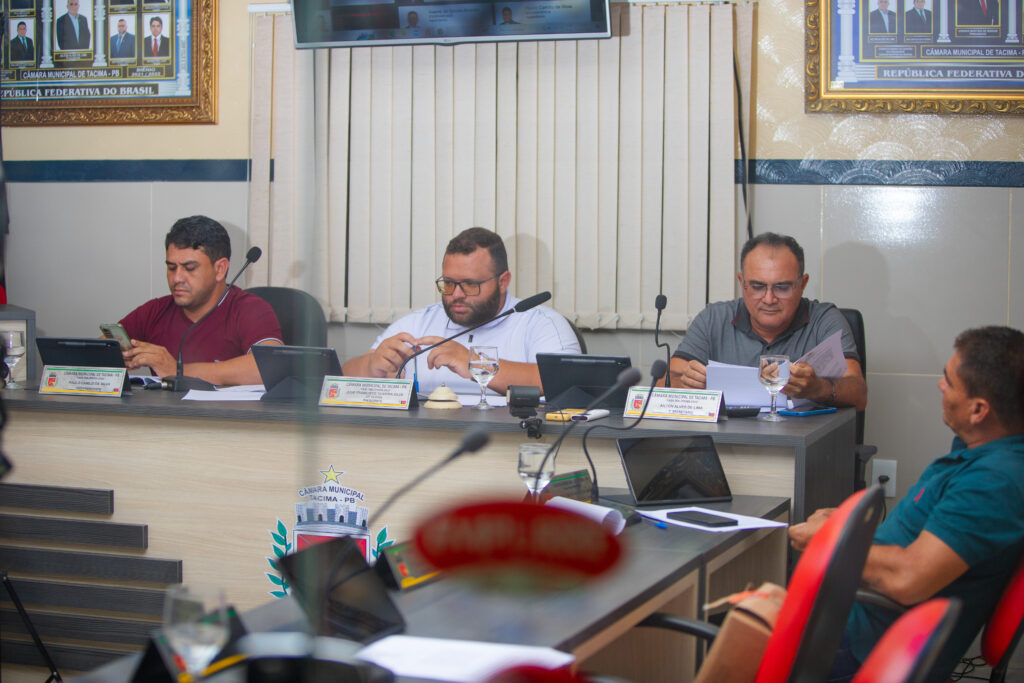 7ª Sessão Ordinária da Câmara Municipal de Tacima aprova três requerimentos por unanimidade. Saiba mais!