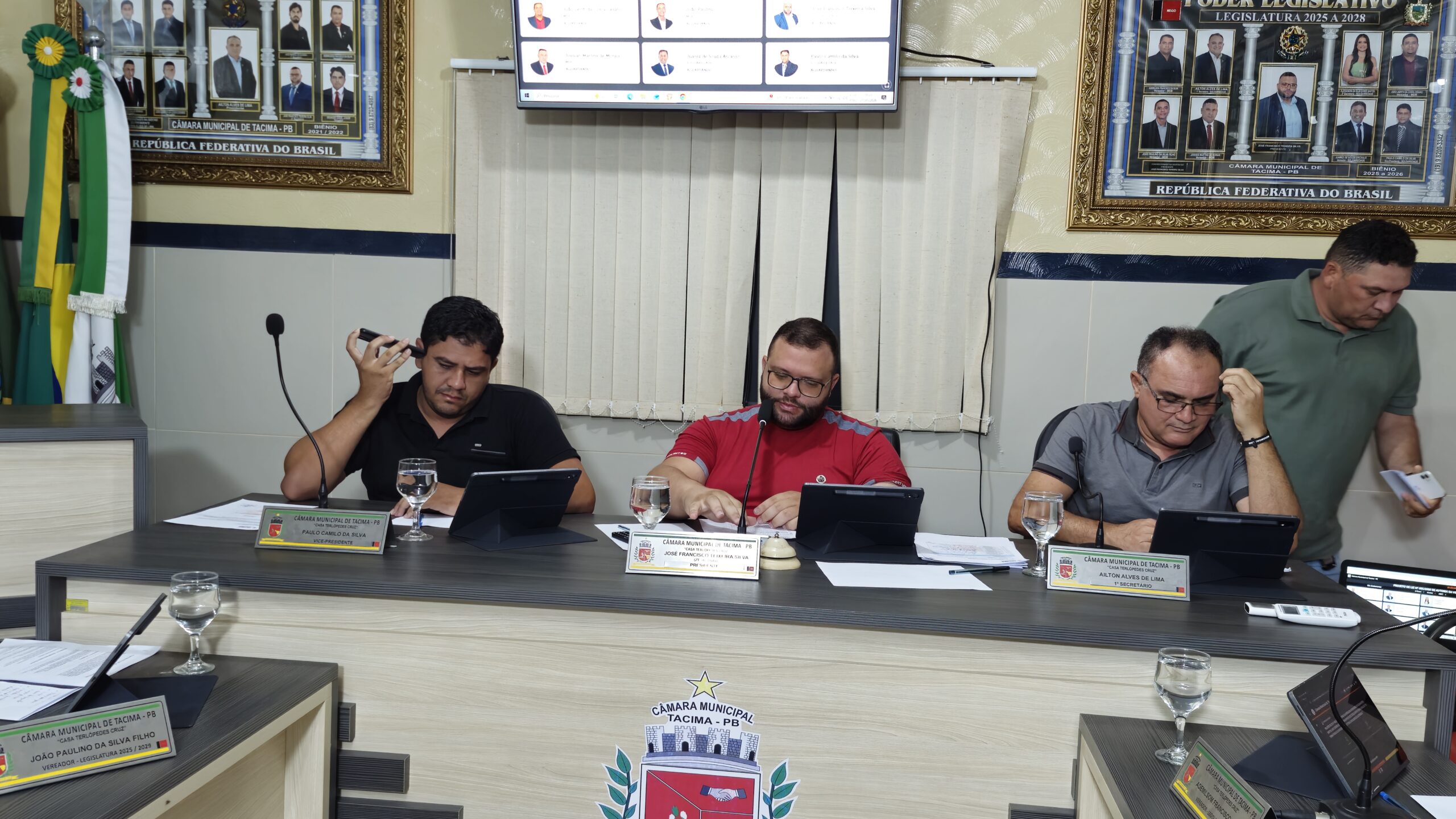 Câmara Municipal de Tacima realiza 2ª Sessão Ordinária de 2026 com aprovação unânime da pauta.